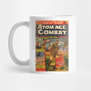 Atomic War Futuristic 1950's Retro Vintage Comic Book Cover Mug